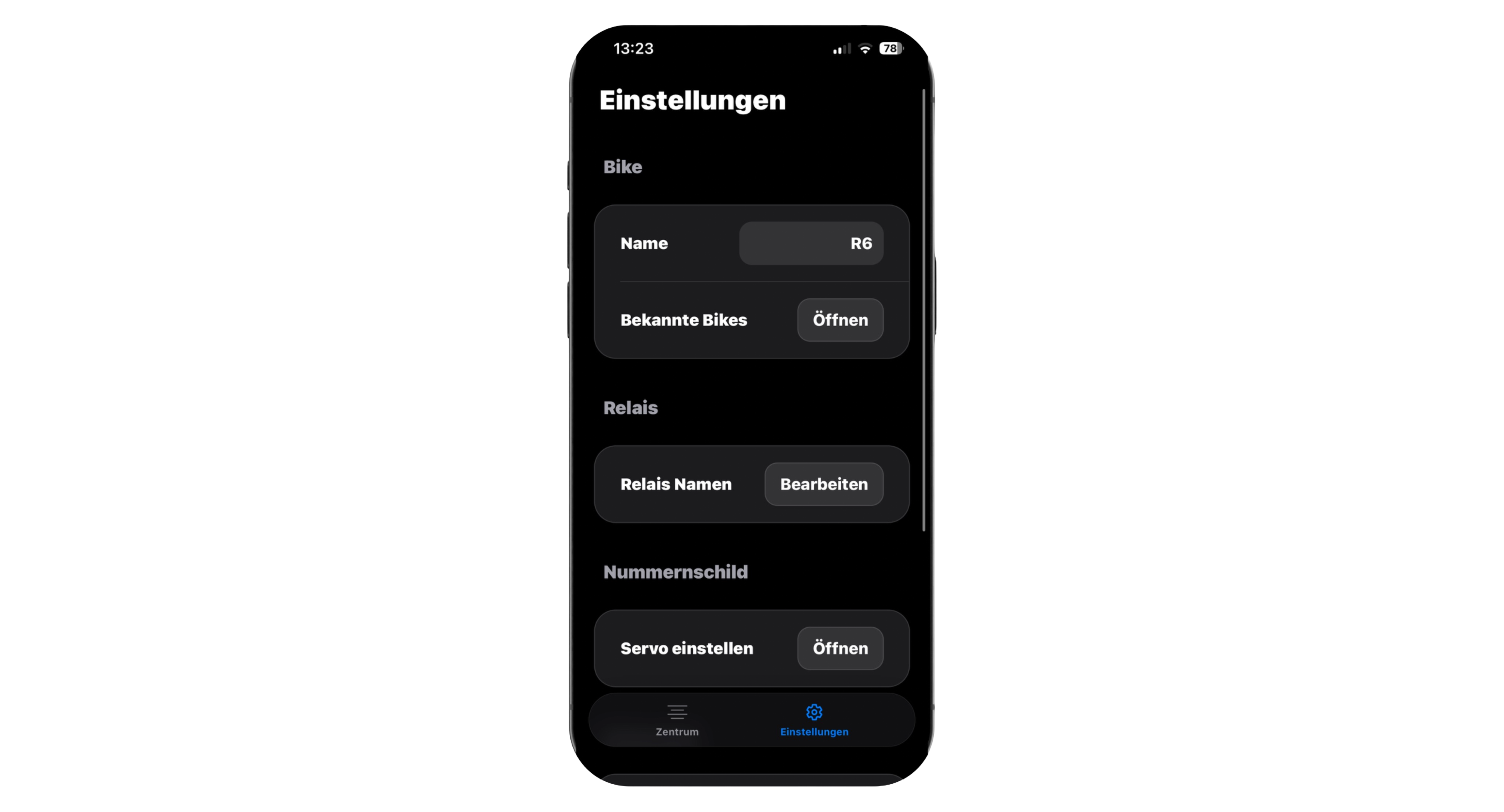 Motech App: Relais frei benennen